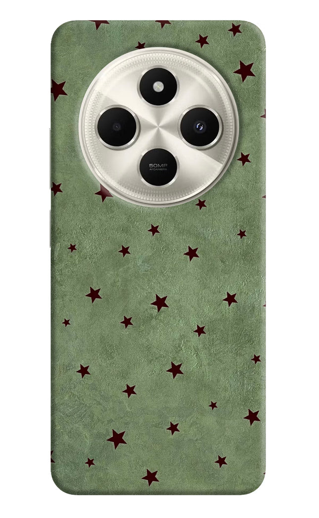 Green Stars Poco C75 5G Hard Case Back Cover by Casekaro