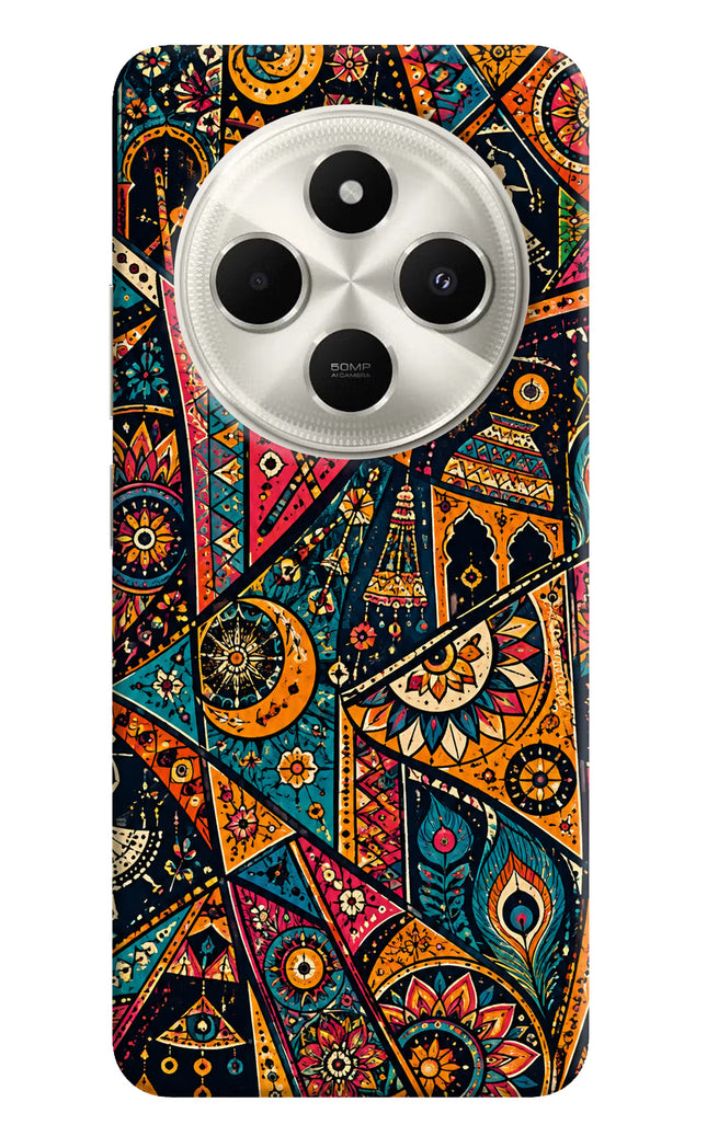 Folk Print Poco C75 5G Hard Case Back Cover by Casekaro