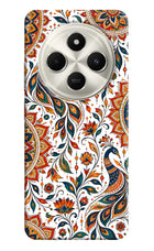 White Mayura Poco C75 5G Hard Case Back Cover by Casekaro