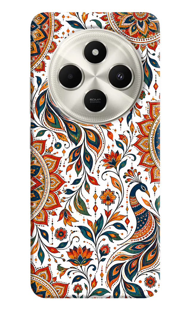 White Mayura Poco C75 5G Hard Case Back Cover by Casekaro