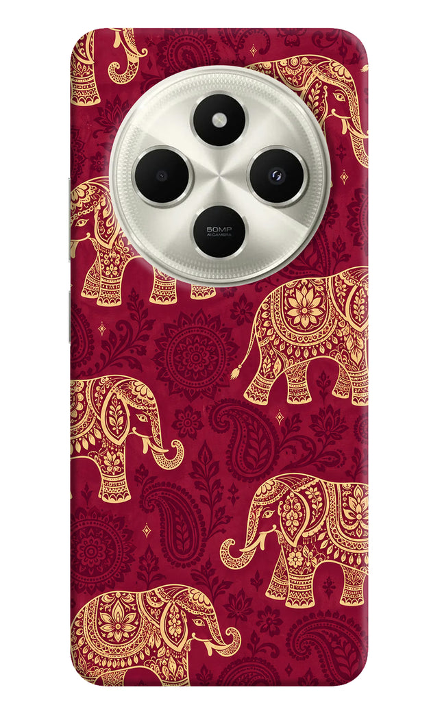 Maroon Elephant Poco C75 5G Back Cover