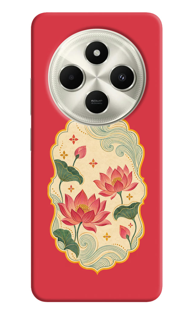 Pink Lotus Poco C75 5G Back Cover