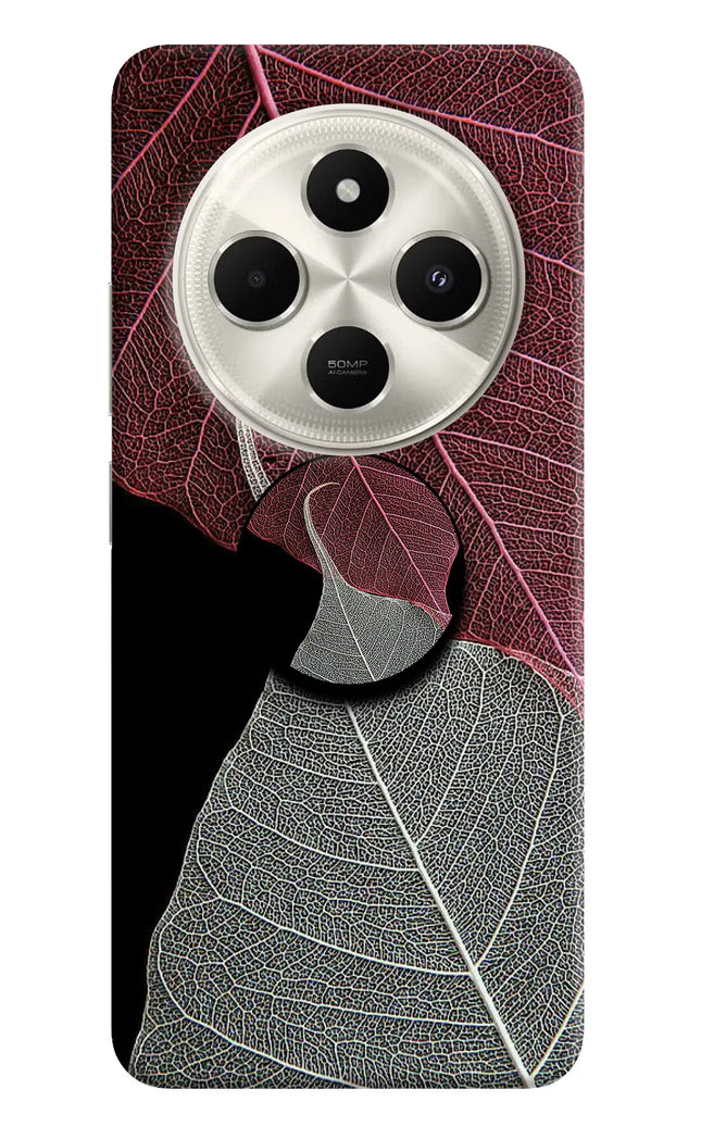 Leaf Pattern Poco C75 5G Pop Case by Casekaro