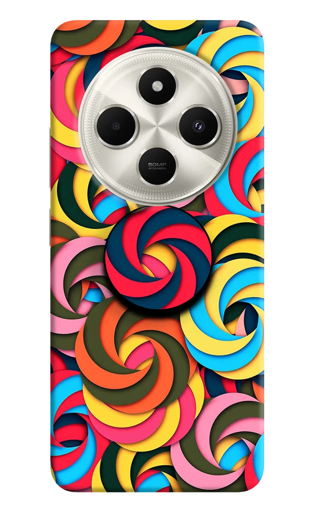 Spiral Pattern Poco C75 5G Pop Case by Casekaro