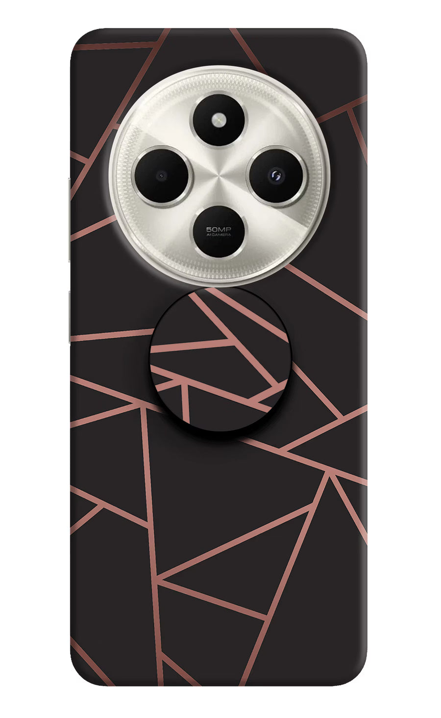 Geometric Pattern Poco C75 5G Pop Case, Hard case