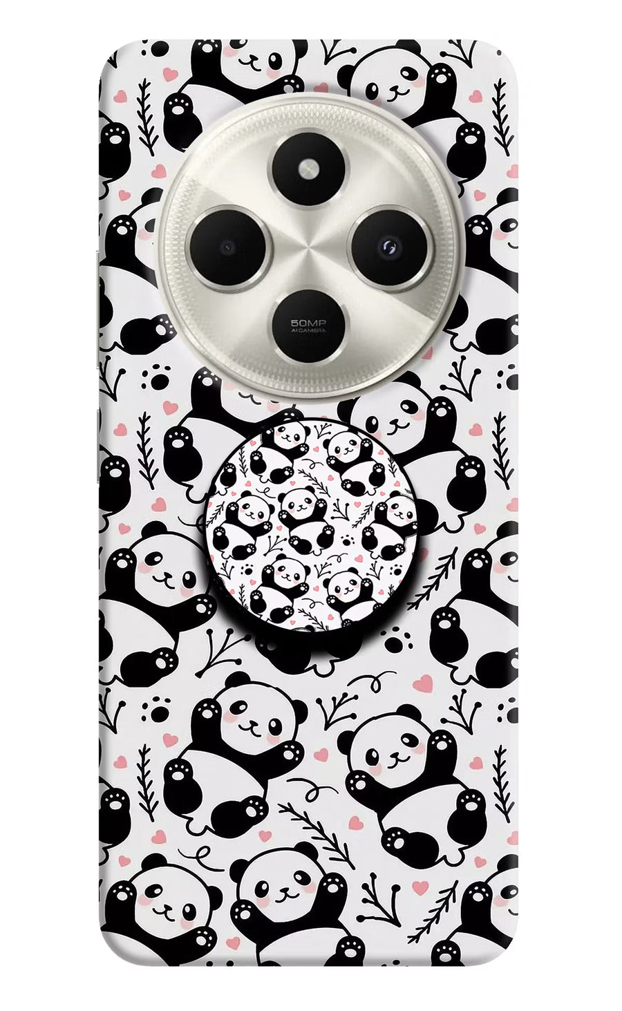Cute Panda Poco C75 5G Pop Case, Hard case