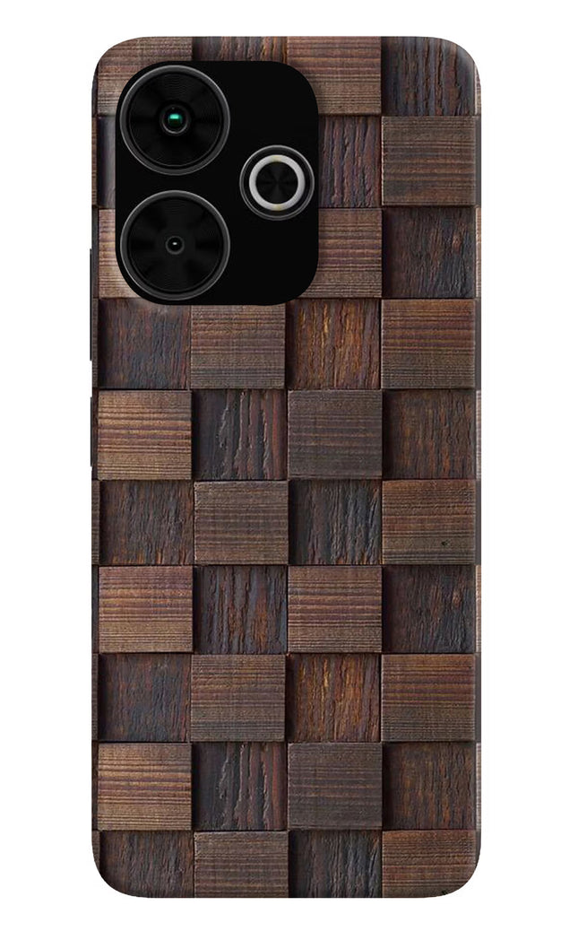 Wooden Cube Design Poco M6 Plus 5G Back Cover
