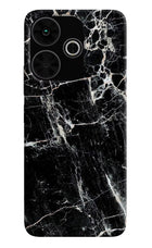 Black Marble Texture Poco M6 Plus 5G Back Cover