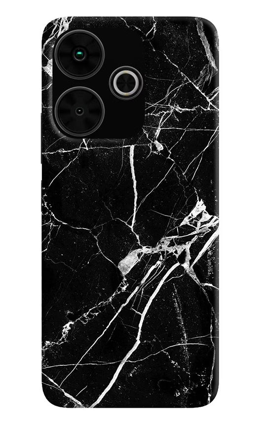 Black Marble Pattern Poco M6 Plus 5G Back Cover