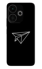Paper Plane White Poco M6 Plus 5G Back Cover