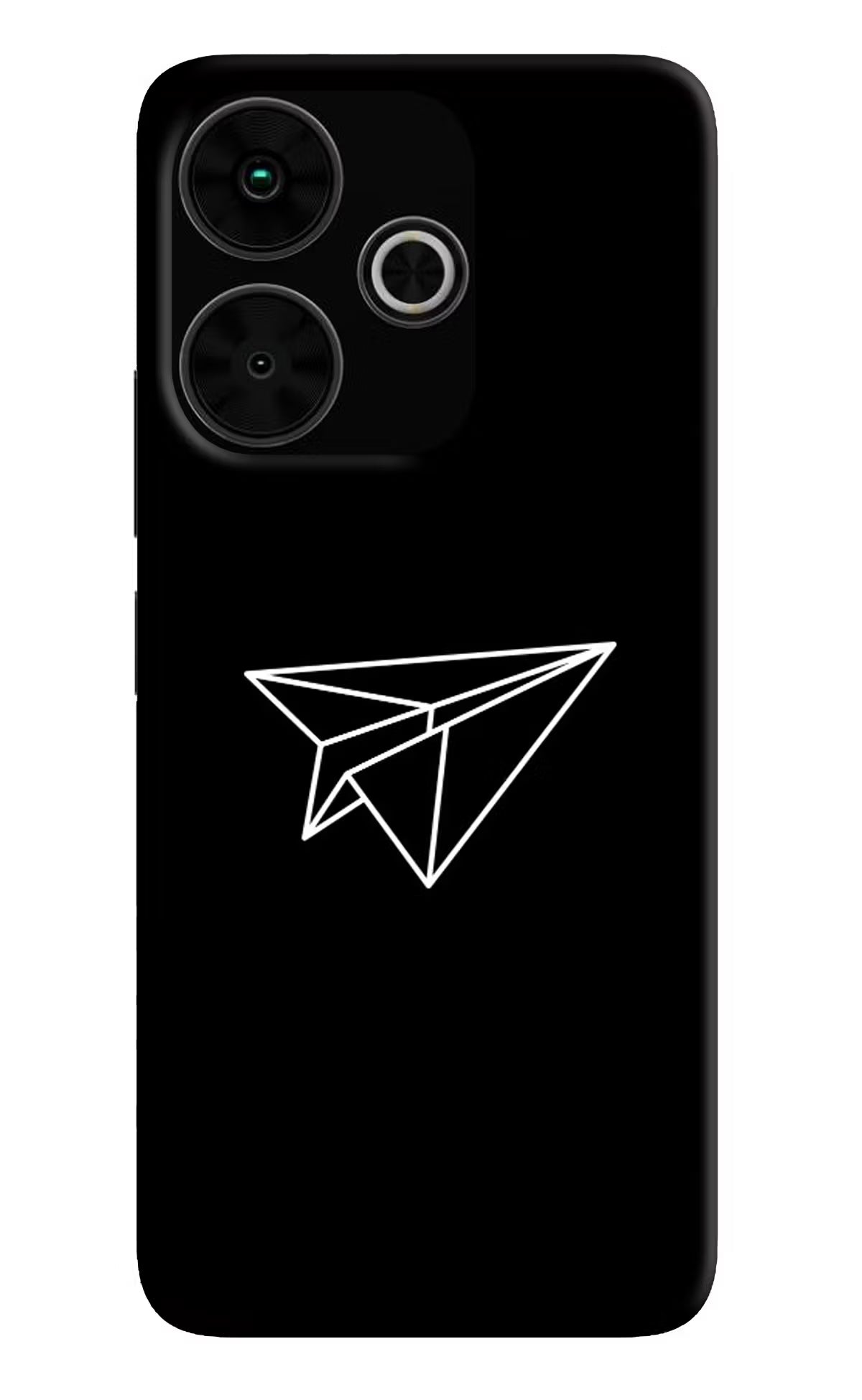 Paper Plane White Poco M6 Plus 5G Back Cover