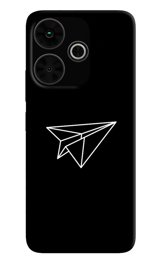 Paper Plane White Poco M6 Plus 5G Back Cover