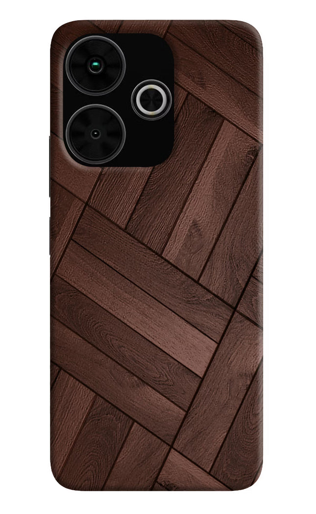 Wooden Texture Design Poco M6 Plus 5G Back Cover