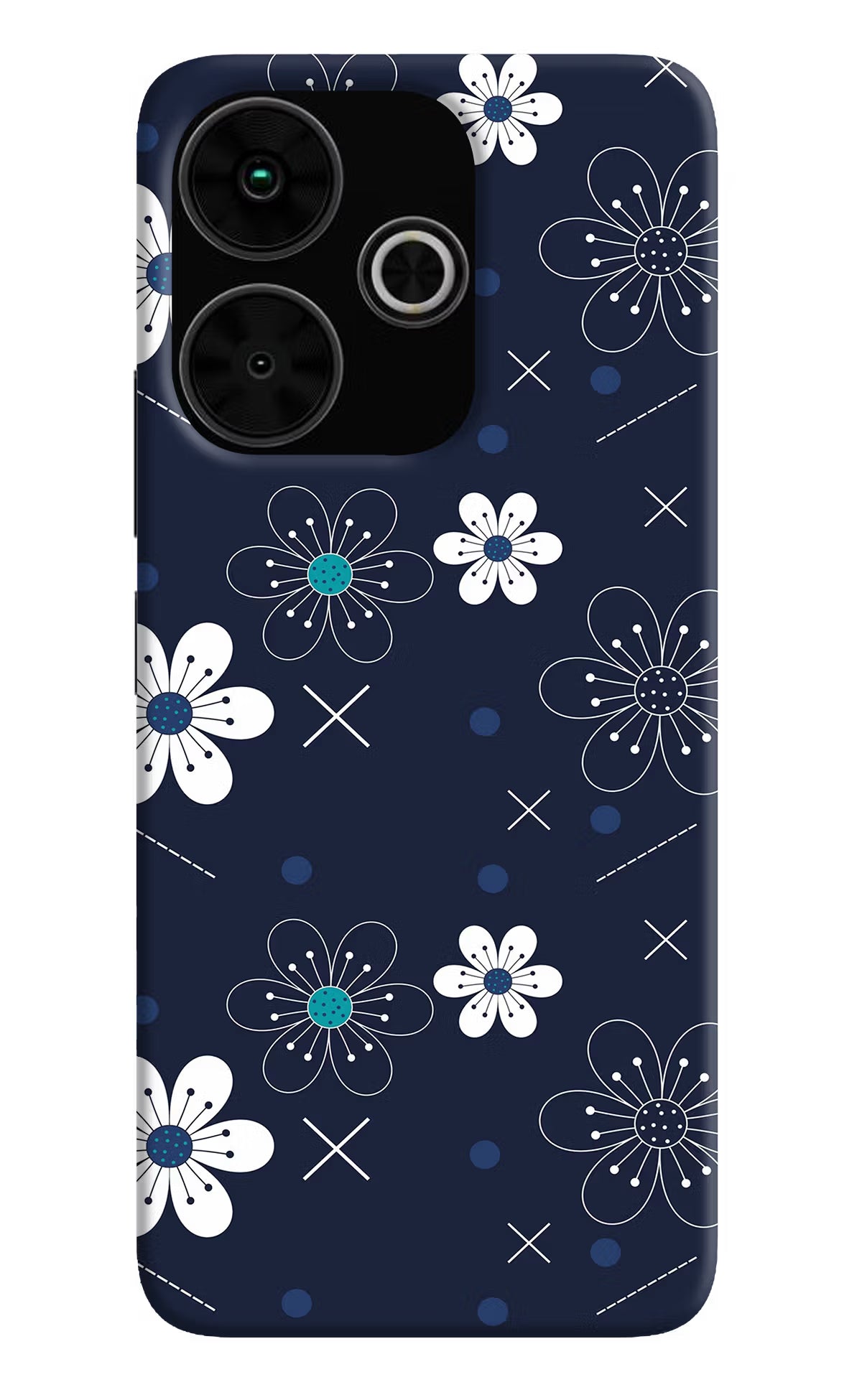 Flowers Poco M6 Plus 5G Back Cover