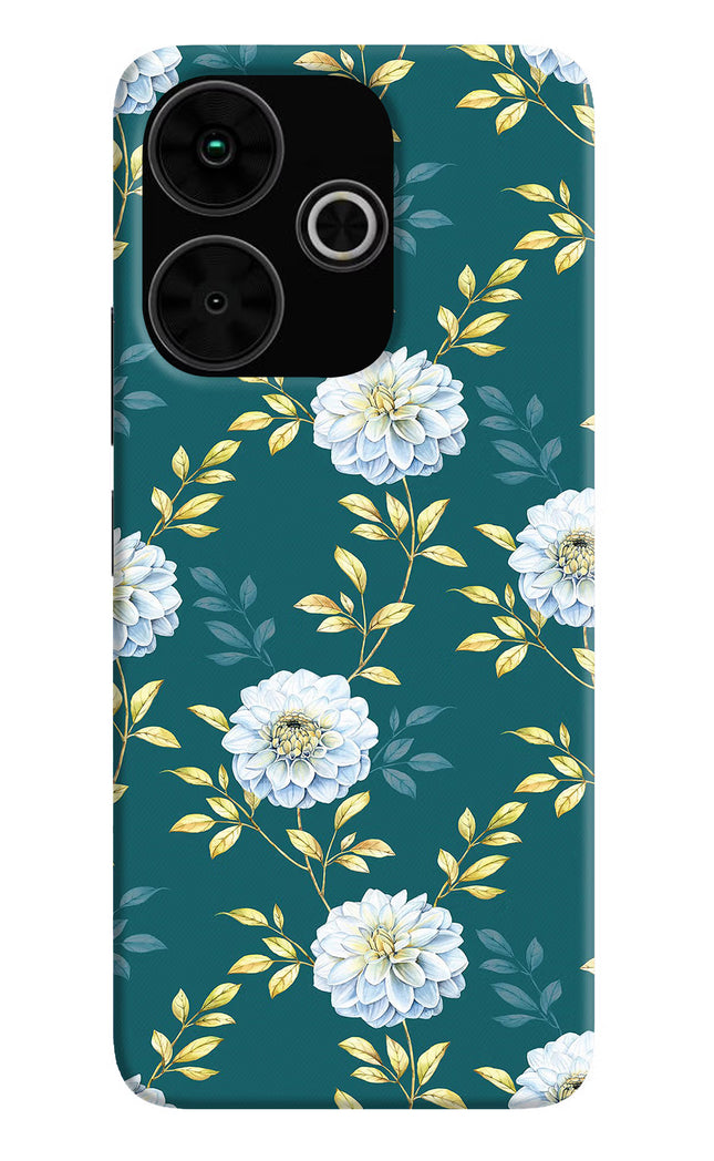 Flowers Poco M6 Plus 5G Back Cover