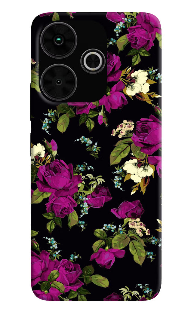 Flowers Poco M6 Plus 5G Back Cover