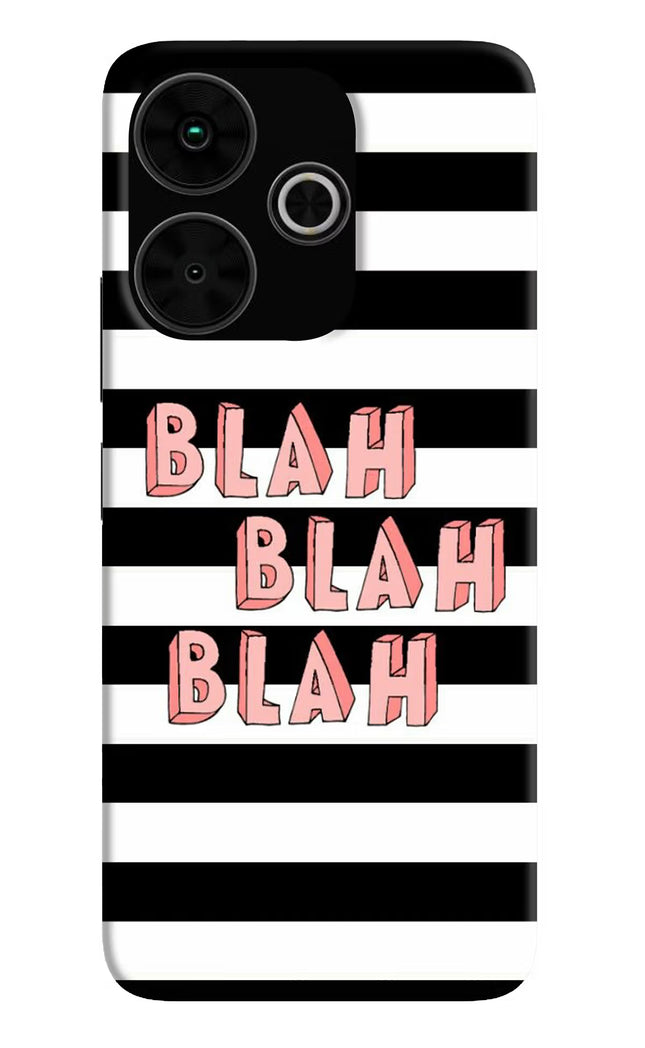 Blah Blah Blah Poco M6 Plus 5G Back Cover