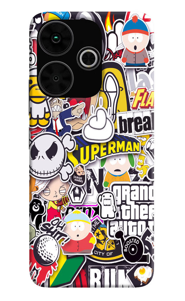 Sticker Bomb Poco M6 Plus 5G Back Cover