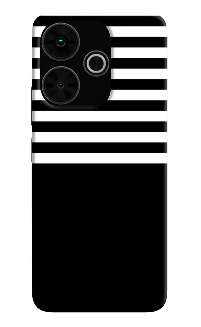 Black and White Print Poco M6 Plus 5G Back Cover