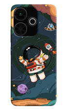 Cartoon Astronaut Poco M6 Plus 5G Back Cover