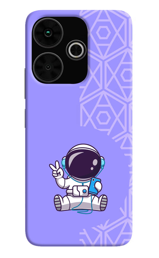 Cute Astronaut Chilling Poco M6 Plus 5G Back Cover