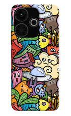 Veggie Doodle Poco M6 Plus 5G Back Cover