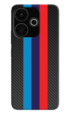 BMW Stripes Pattern Poco M6 Plus 5G Back Cover