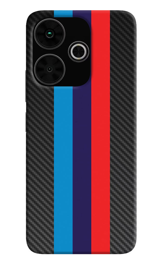 BMW Stripes Pattern Poco M6 Plus 5G Back Cover