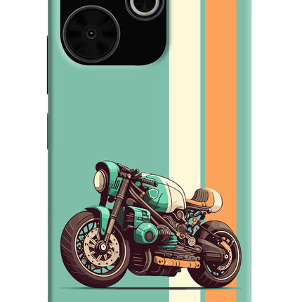 Striped Moto Drift Poco M6 Plus 5G Back Cover