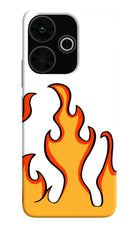 Fired Up – White Poco M6 Plus 5G Hard Case Back Cover by Casekaro