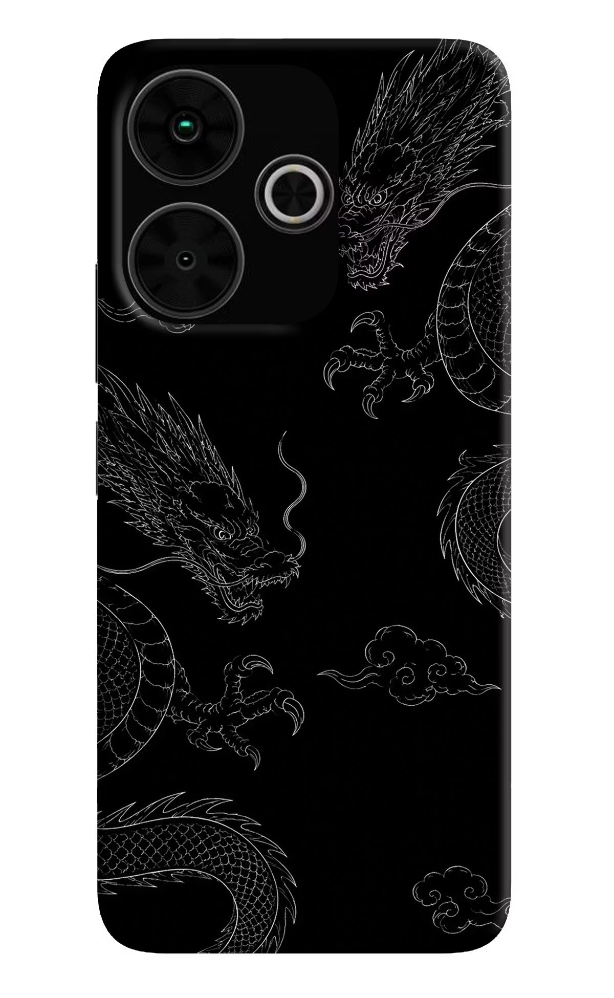 Twin Dragons Poco M6 Plus 5G Hard Case Back Cover by Casekaro
