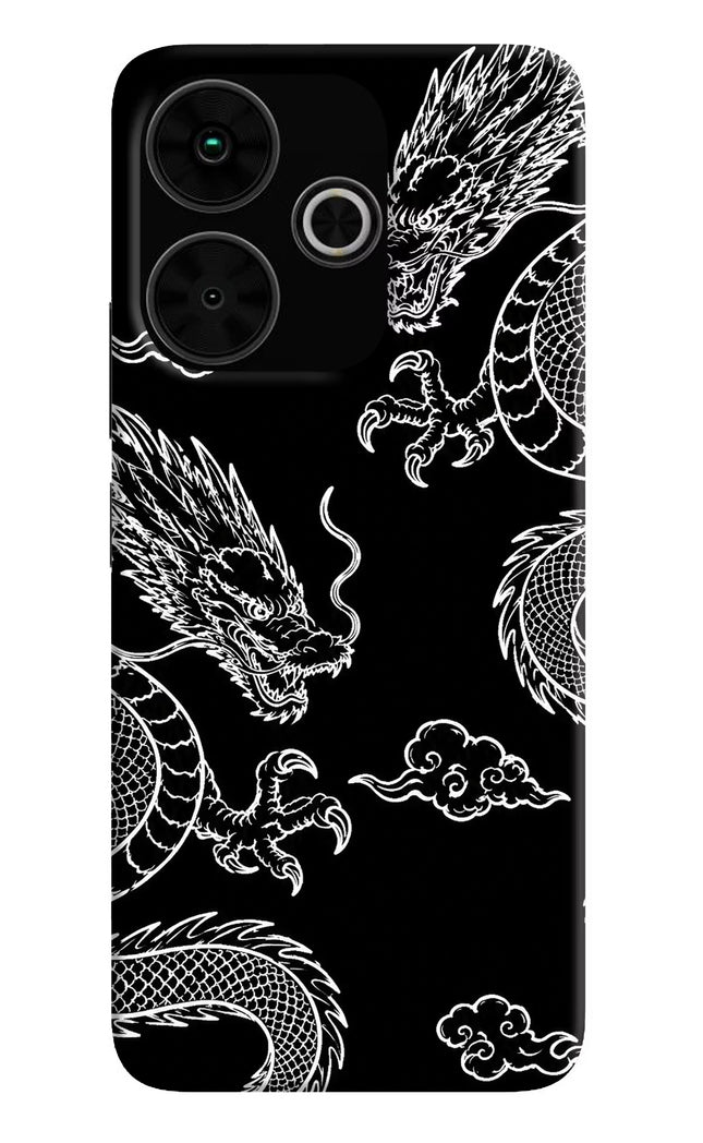 Twin Dragons Poco M6 Plus 5G Hard Case Back Cover by Casekaro