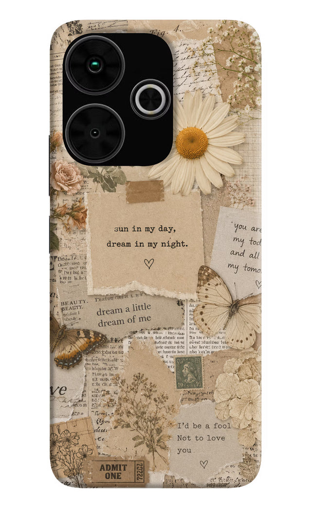 Vintage case Poco M6 Plus 5G Hard Case Back Cover by Casekaro