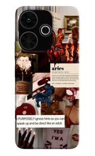 Zodiac Aries Poco M6 Plus 5G Hard Case Back Cover by Casekaro