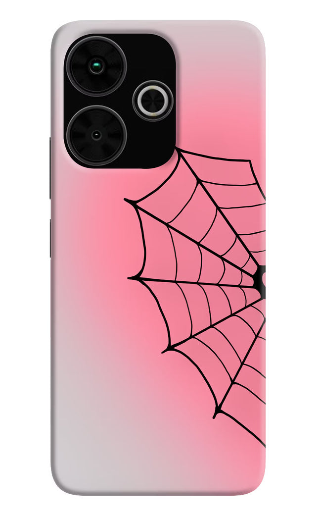 Pink Web Poco M6 Plus 5G Hard Case Back Cover by Casekaro