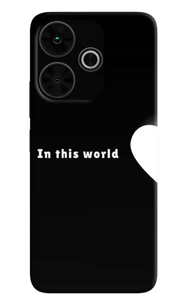 This World Poco M6 Plus 5G Hard Case Back Cover by Casekaro