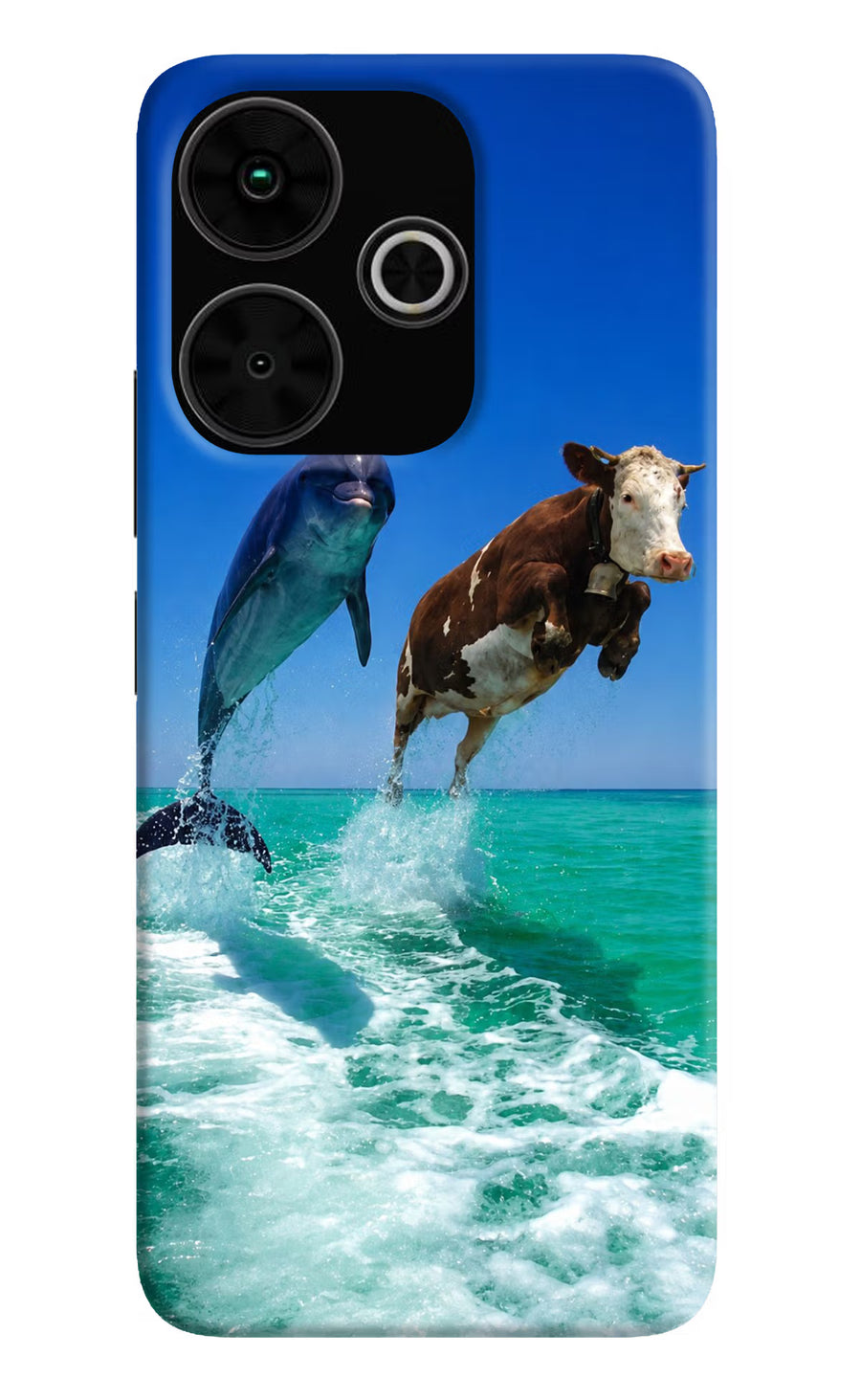 Dolphin vs Cow Poco M6 Plus 5G Back Cover, Hard case