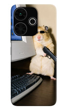 Hacker Hamster Poco M6 Plus 5G Hard Case Back Cover by Casekaro