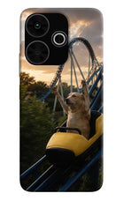 Rollercoaster Dog Poco M6 Plus 5G Hard Case Back Cover by Casekaro