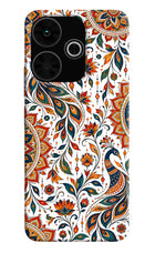 White Mayura Poco M6 Plus 5G Hard Case Back Cover by Casekaro