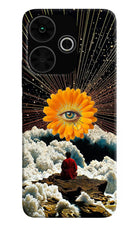Cosmic Flower Poco M6 Plus 5G Hard Case Back Cover by Casekaro