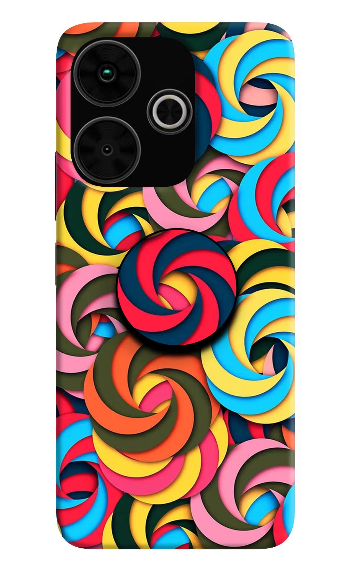 Spiral Pattern Poco M6 Plus 5G Pop Case
