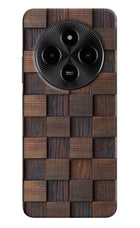 Wooden Cube Design Poco M7 5G Hard Case Back Cover by Casekaro