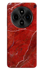 Red Marble Design Poco M7 5G Hard Case Back Cover by Casekaro