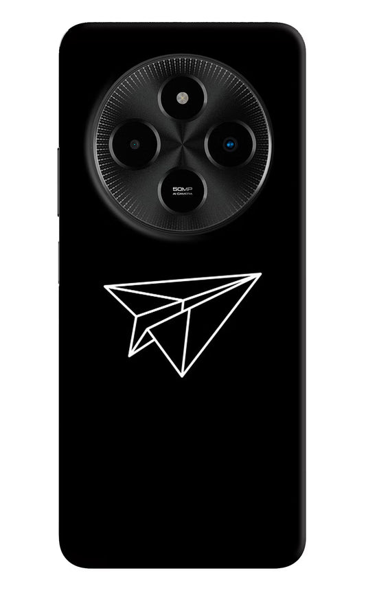 Paper Plane White Poco M7 5G Hard Case Back Cover by Casekaro