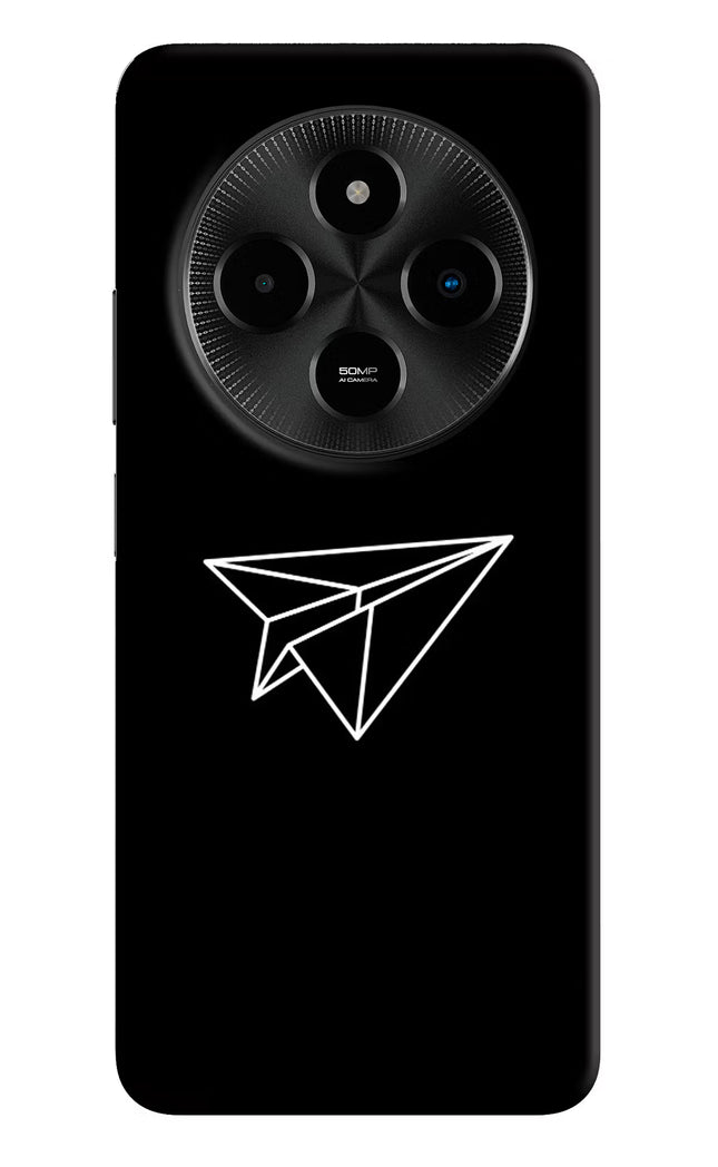 Paper Plane White Poco M7 5G Hard Case Back Cover by Casekaro