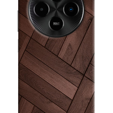 Wooden Texture Design Poco M7 5G Hard Case Back Cover by Casekaro