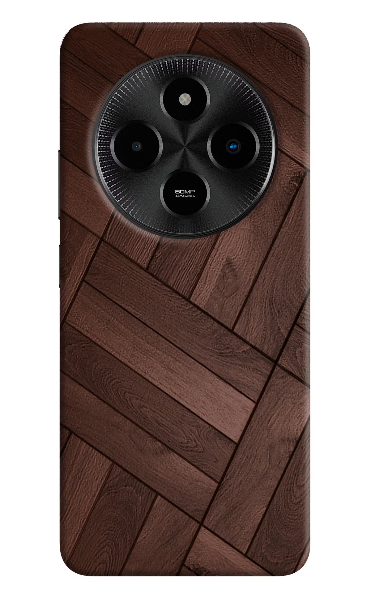 Wooden Texture Design Poco M7 5G Hard Case Back Cover by Casekaro