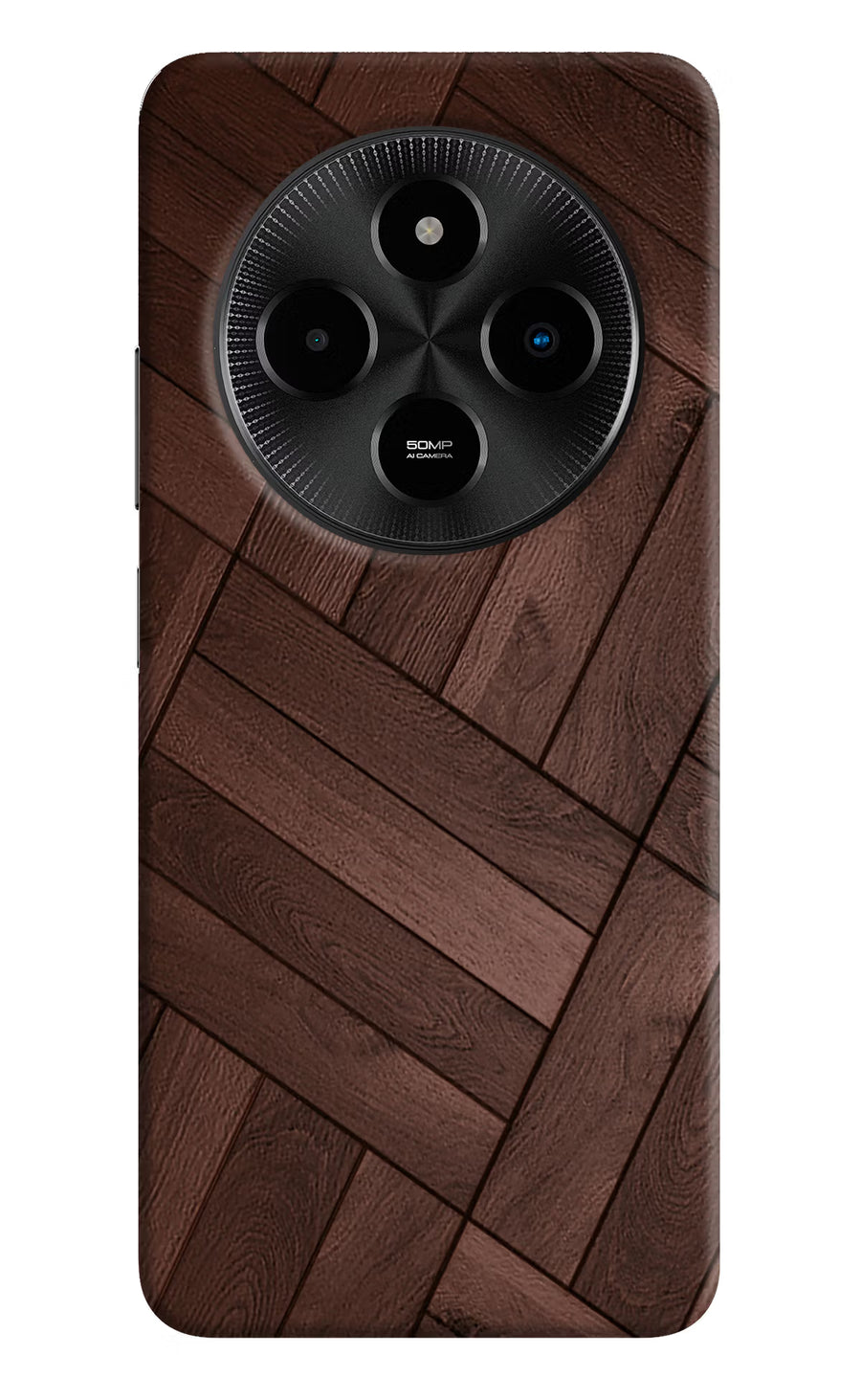 Wooden Texture Design Poco M7 5G Back Cover, Hard case
