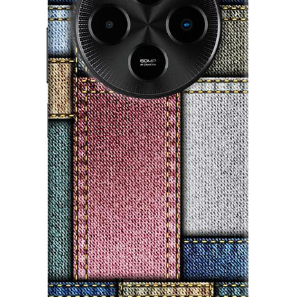 Multicolor Jeans Poco M7 5G Hard Case Back Cover by Casekaro
